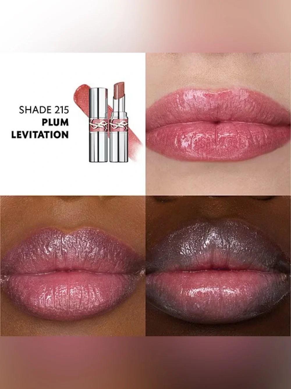YSL Love Shine Plum Levitation Full Size - New in Box